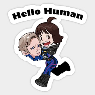 Hello Human02. Sticker